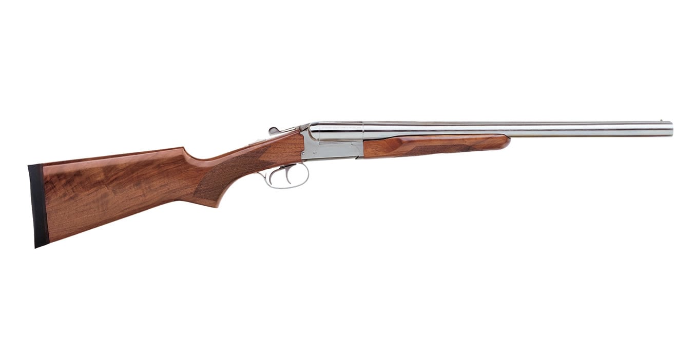 Stoeger Coach Gun 12 Gauge with A-Grade Satin Walnut Stock and Polished Nickel Finish