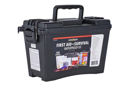 150 PC FIRST AID AND SURVIVAL KIT IN WATERPROOF BOX