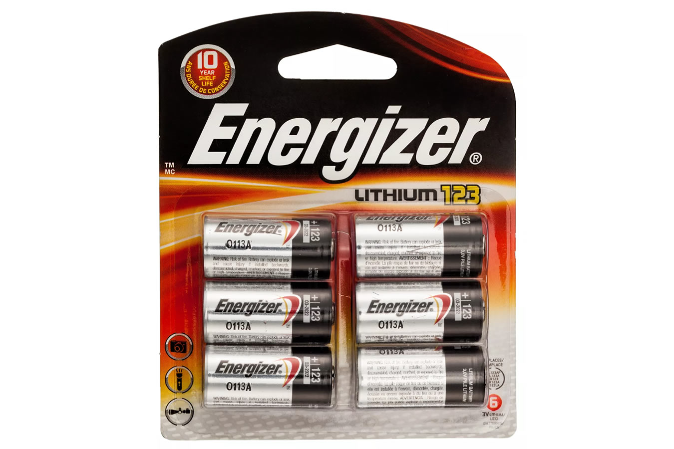 Energizer Battery Co Energizer Lithium-Ion 123 Battery 6-pack