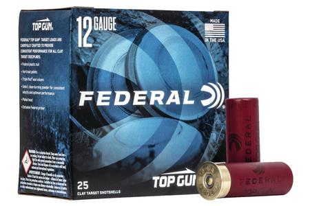 Federal 12 Gauge 2-3/4 inch 1-1/8 oz 9 Shot Top Gun Target 25/Box