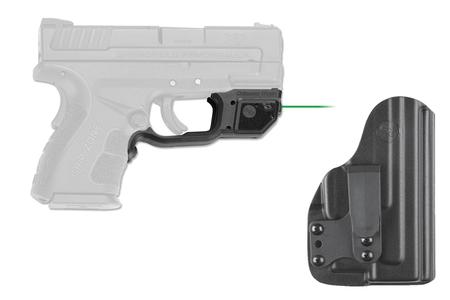 CRIMSON TRACE SPRINGFIELD XD MOD.2 GREEN LASERGUARD WITH IWB HOLSTER