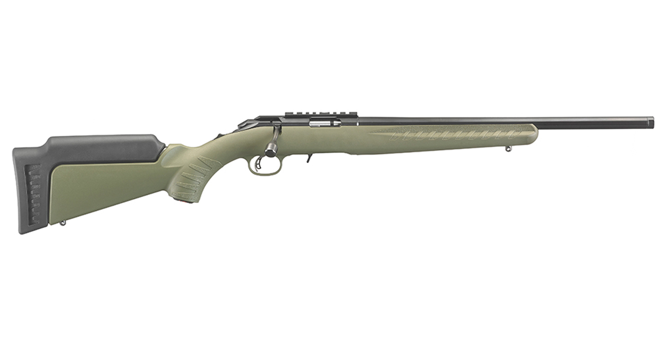 No. 5 Best Selling: RUGER AMERICAN RIMFIRE 17HMR OD GREEN STOCK 