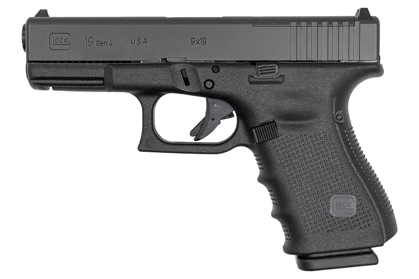 Glock 19 MOS Gen4 9mm 15-Round Pistol (Made in USA)