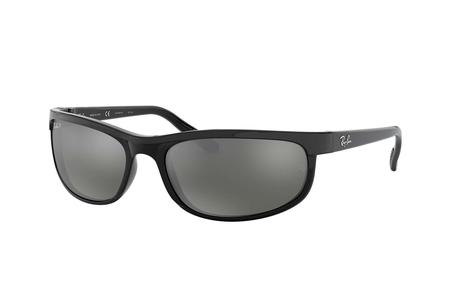 RAY BAN PREDATOR 2 WITH BLACK FRAME AND GREY MIRROR LENSES