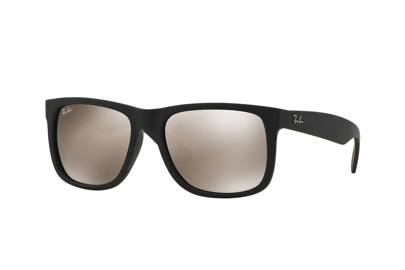 Ray-Ban Justin with Matte Black Frame and Gold Mirror Lenses