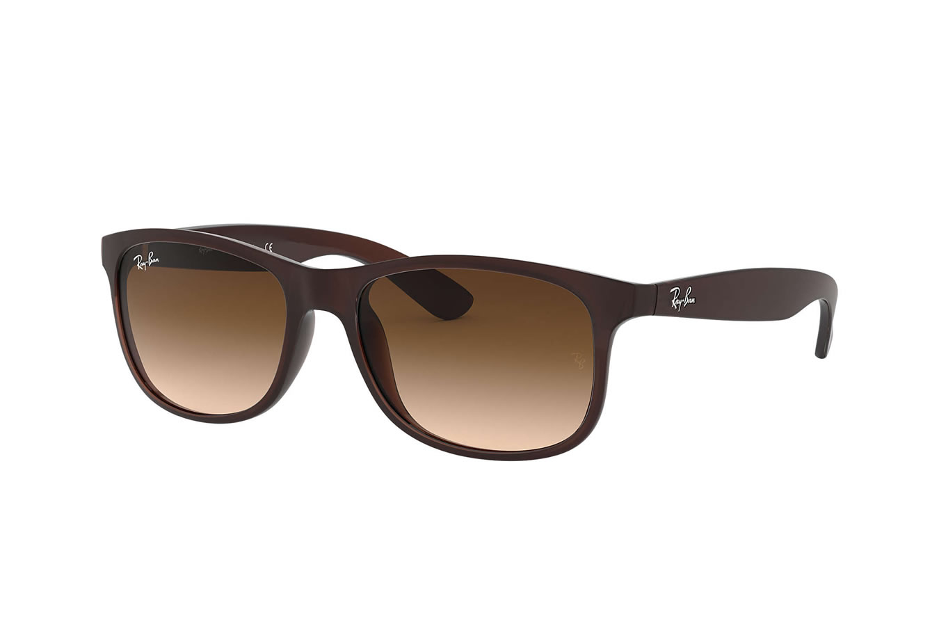 RAY BAN ANDY WITH MATTE BROWN FRAME AND BROWN GRADIENT LENSES