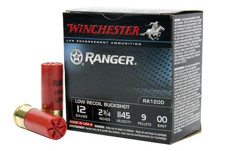 Winchester 12 Gauge 2 3/4-inch 9-Pellet Ranger Low-Recoil Buckshot Trade Ammo 25/Box
