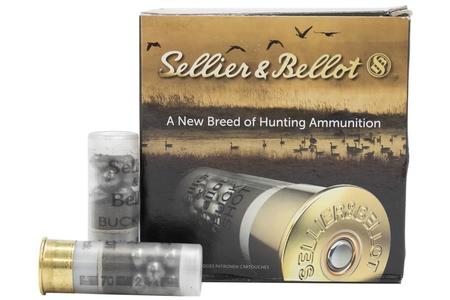 SELLIER AND BELLOT 12 Gauge 2-3/4 in 1-1/8 oz 9 Pellet 00 Buck 25/Box