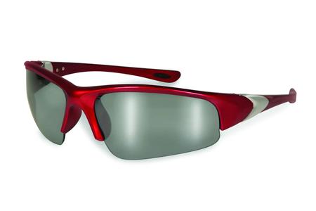 ENTIAT SAFETY GLASSES WITH RED FRAME AND MIRRORED LENSES