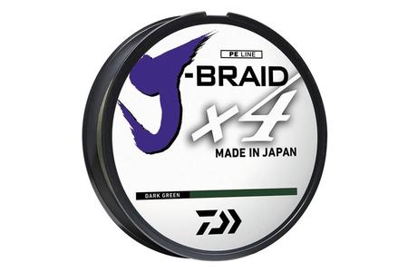 J-BRAID X4 30LB. DARK GREEN 150YDS.