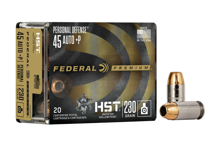 Federal 45 Auto +P 230 HST Jacketed Hollow Point Federal 20/Box ...