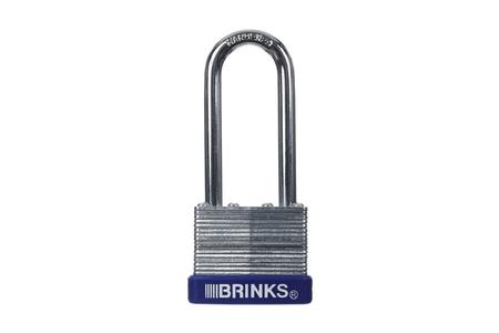 BRINKS LAM STEEL LONG SHANK PADLOCK 1 9/16 X 2 1/4 INCH