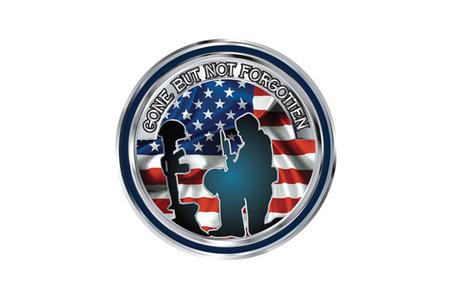 6X8 SOLIDER KNEELING GONE BUT NOT FORGOTTEN VINYL STICKER