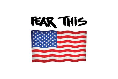 6X8 FEAR THIS USA VINYL STICKER