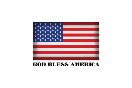 6X8 GOD BLESS AMERICA STICKER