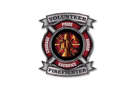 6X8 VOLUNTEER FIREFIGHTER VINYL STICKER