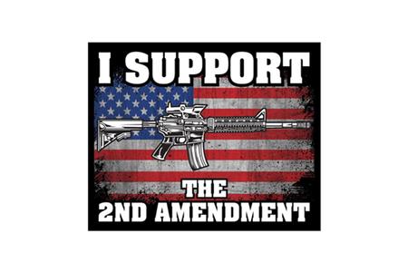 6X8 I SUPPORT THE 2ND AMENDMENT VINYL STICKER