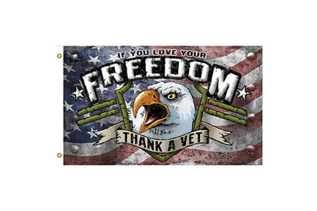 MILITARY DEFENDER THANK-A-VET FLAG