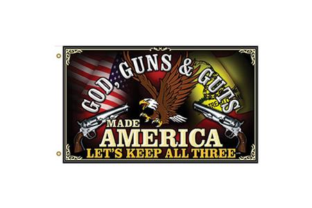 GOD, GUNS  GUTS FREEDOM FIRST FLAG