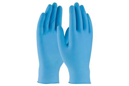 POWDER FREE BLUE NITRILE DISPOSABLE GLOVES