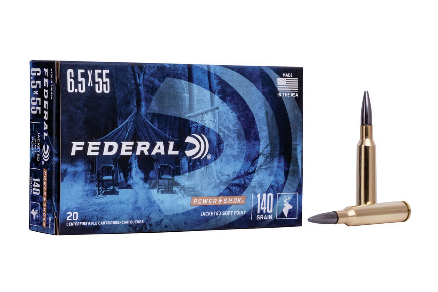 Federal 6.5x55mm Swedish 140 gr JSP Power Shok 20/Box | Sportsman's ...