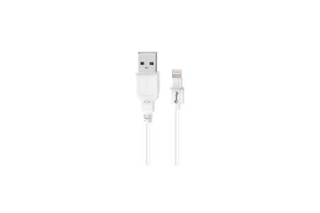 USB CABLE MFI APPLE 8-PIN 3FT WHITE