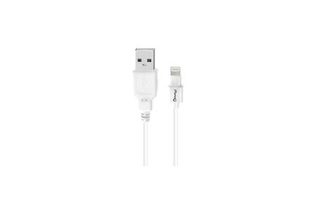 USB CABLE MFI APPLE 8-PIN 6FT WHITE