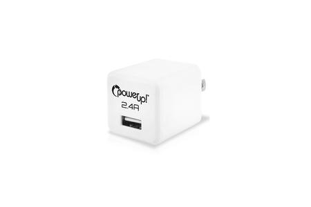 USB CHARGER AC 2.4A WHITE