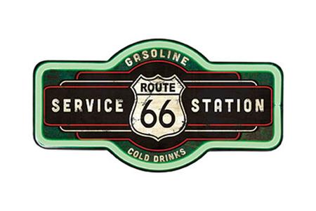 LED ROUTE 66 SERVICE STATION SIGN