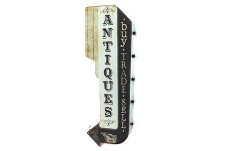 LED MARQUEE ANTIQUES 30 IN