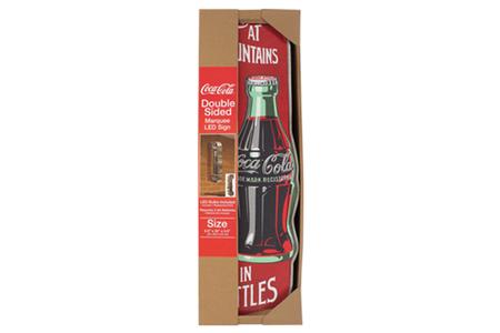 OFFICIALLY LICENSED VINTAGE COCA COLA BOTTLE LED MARQUEE SIGN 9 5 IN