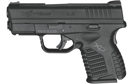 SPRINGFIELD XDS 3.3 Single Stack 45ACP Black (Manufacturer Sample)