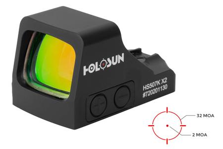 HOLOSUN HS507K-X2 2 MOA OPEN REFLEX SIGHT