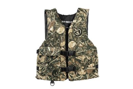 YOUTH SPORT VEST W/POCKETS CAMO