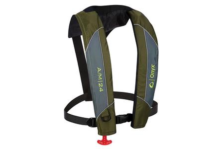 A/M 24 AUTO/MAN INFLATABLE VEST GREEN