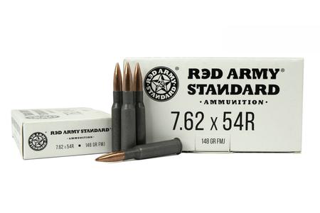 RED ARMY STANDARD 7.62x54mmR 148 gr FMJ Steel Case 20/Box