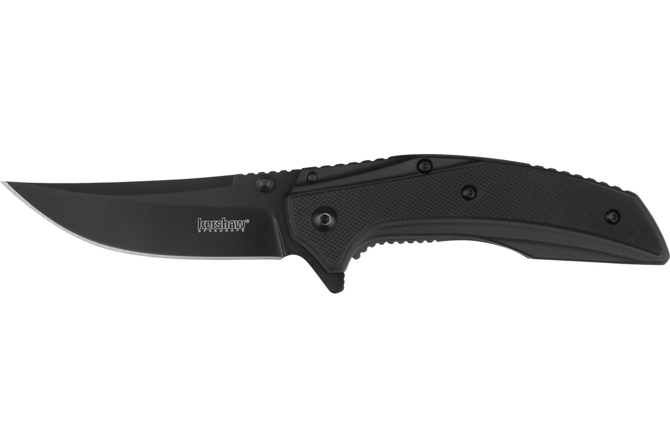 KERSHAW KNIVES OUTRIGHT BLACK FOLDING POCKET KNIFE