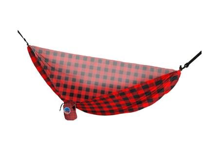 VISTA PRINTED HAMMOCK W/ TREE STRAPS LUMBERJACK PLAID