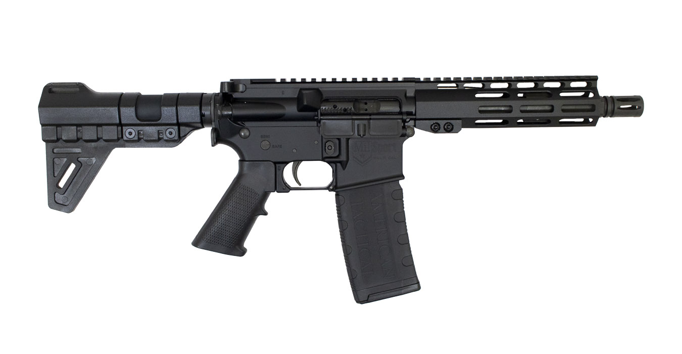 American Tactical Omni Hybrid Maxx 5.56mm AR-15 Pistol with Black Trinity Force Breach Brace Stock