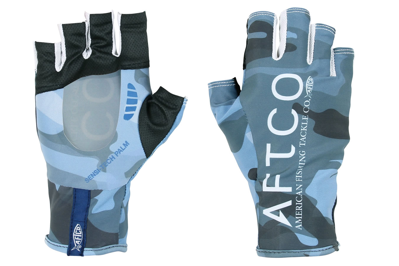 Aftco Mfg Solago Sun Gloves - Blue Camo