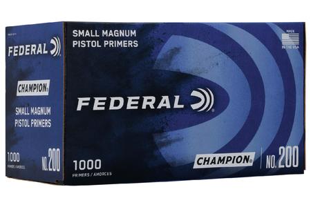 FEDERAL AMMUNITION SMALL MAGNUM PISTOL PRIMERS (CHAMPION) 1000/BOX