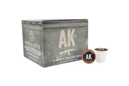 AK 47 ESPRESSO BLEND COFFEE ROUNDS 32 CT