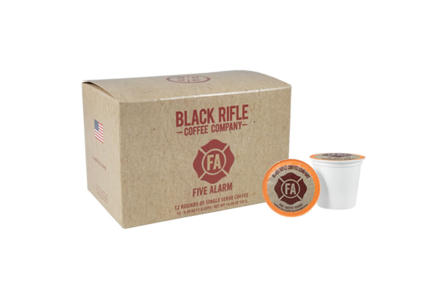 Black Rifle Coffee Co Five Alarm Coffee Rounds 12 Ct Box | Vance Outdoors