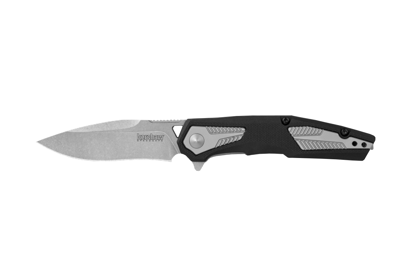 KERSHAW KNIVES TREMOLO FOLDING POCKETKNIFE WITH PLAIN CLIP POINT BLADE