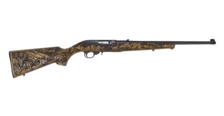 RUGER 10/22 22LR Rimfire Rifle with Mule Deer Carved Altamont Walnut Stock (TALO Exclusive)