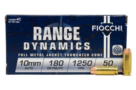 FIOCCHI 10mm Auto 180 gr FMJ Range Dynamics 50/Box
