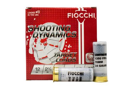 FIOCCHI 12 Gauge 2-3/4 Inch Lead Target Loads Shooting Dynamics 25/Box