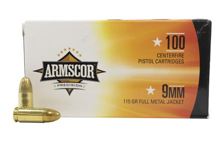 ARMSCOR 9mm 115 gr FMJ 100/Box