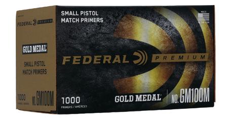 FEDERAL AMMUNITION SMALL PISTOL MATCH PRIMERS (GOLD MEDAL) 1000/COUNT