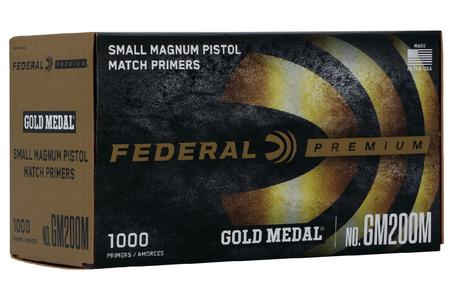 FEDERAL AMMUNITION SMALL MAGNUM PISTOL MATCH PRIMERS (GOLD MEDAL) 1000/BOX